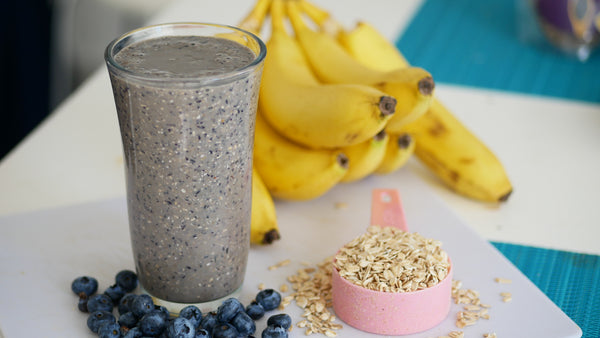 Blueberry Muffin Smoothie - (Great for Digestion) | wholesome influence