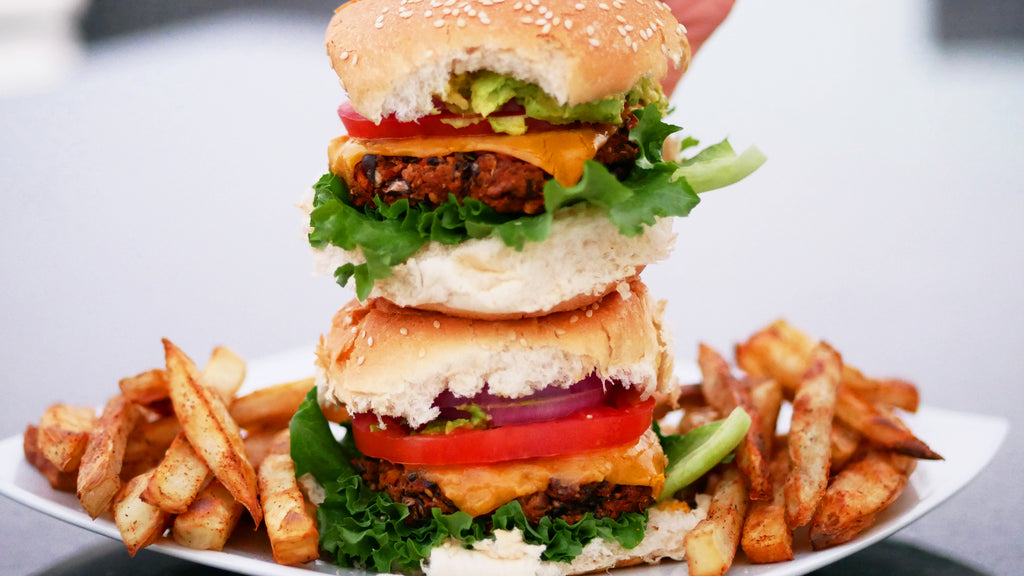 Black Bean Burgers - Non-Vegan Approved!